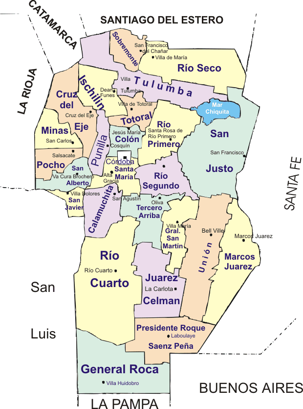 Mapa de Cordoba