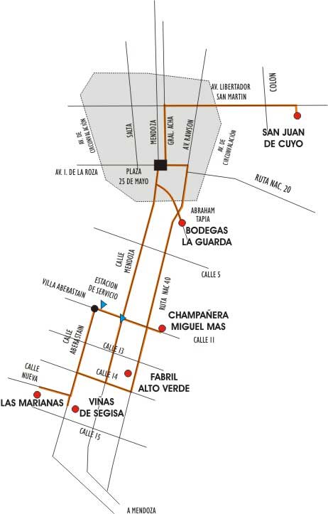 San Juan Vino Mapa